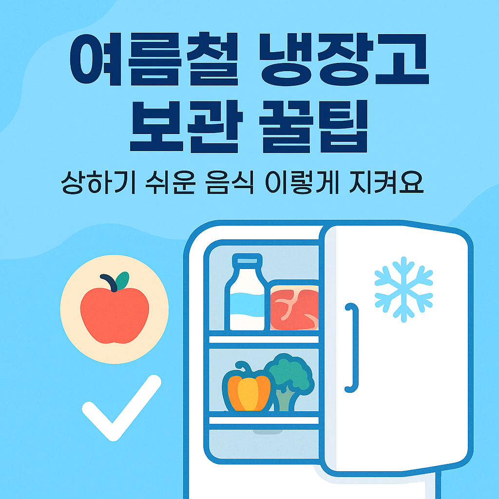 여름철 냉장고 보관 꿀팁