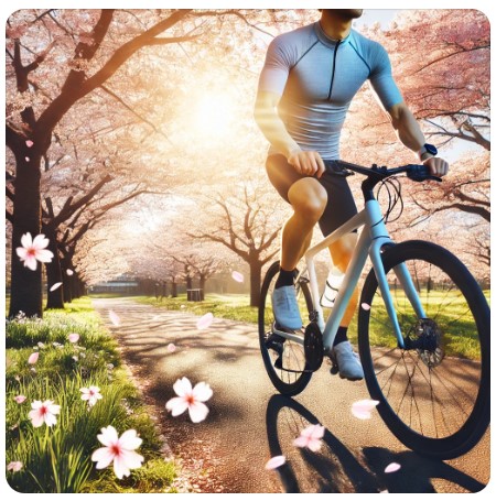 봄철 자전거 다이어트 이미지