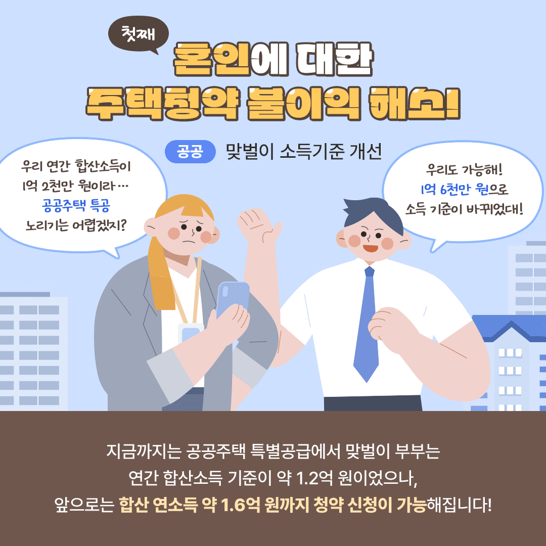 혼인에 대한 주택 청약 불이익 해소