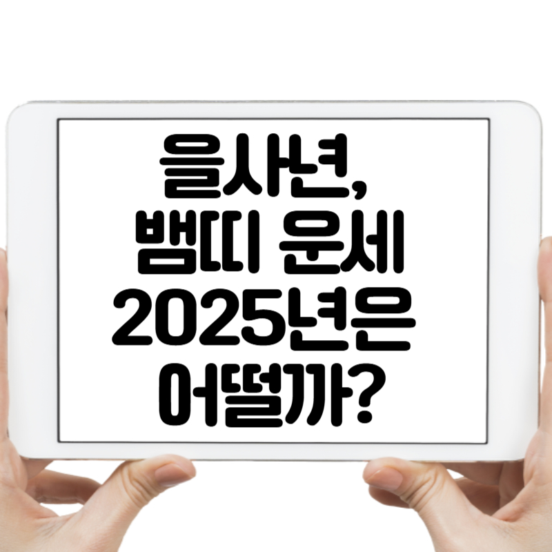 을사년, 뱀띠 운세 2025년은 어떨까