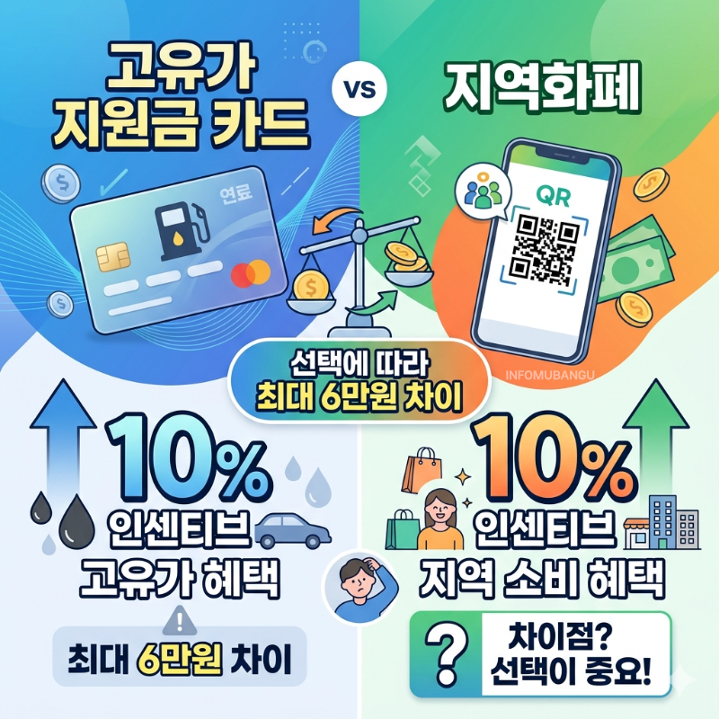 고유가 지원금 카드 vs 지역화폐