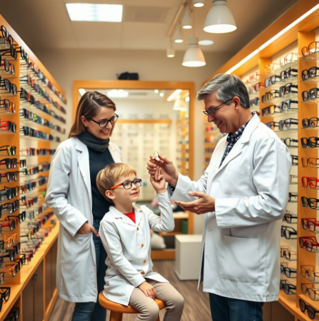 키즈렌즈 착용을 위한 준비 사진