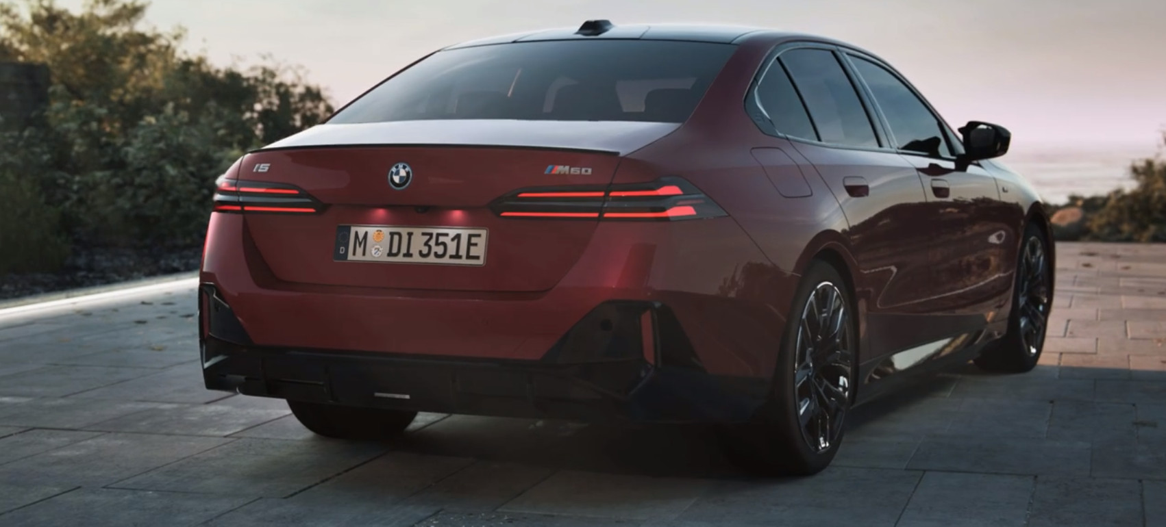 2023 BMW 5시리즈 풀체인지 i5 M60 모델 후면