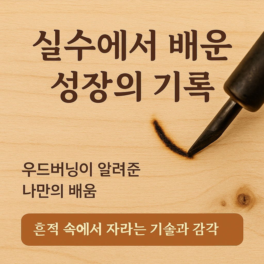 실수에서 배운 성장의 기록