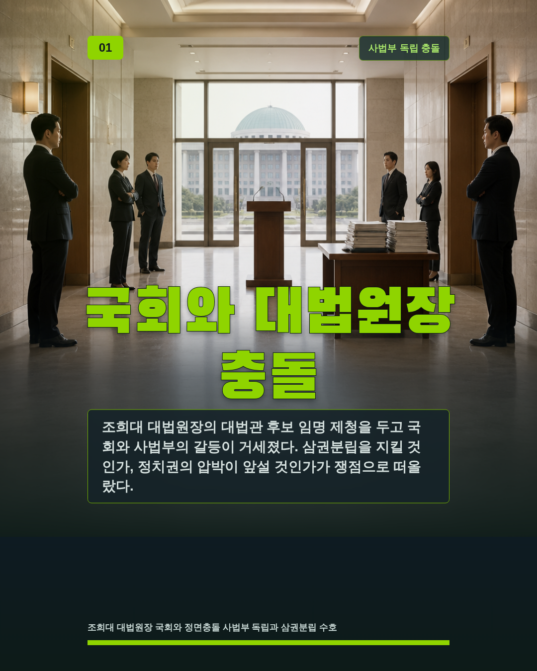 국회와 대법원장 충돌