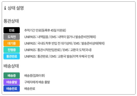 해외직구 배송현황 실시간 알림