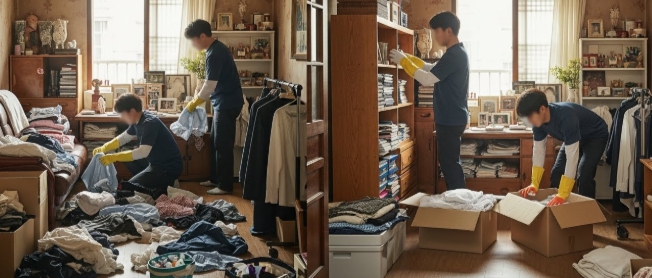 화천 고독사청소 및 정리중