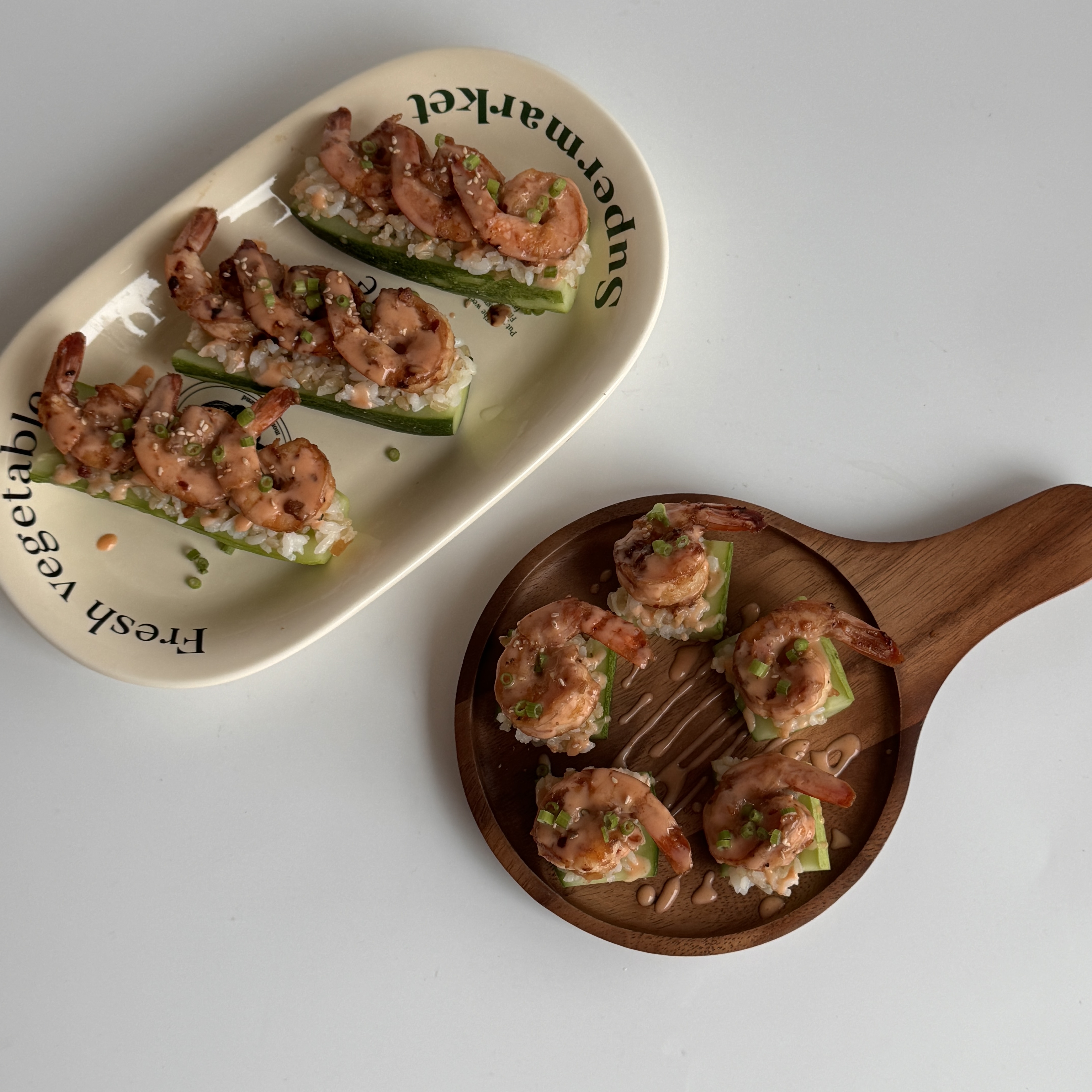 새우 오이 보트 레시피