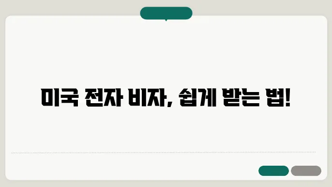 미국 전자 비자 신좌