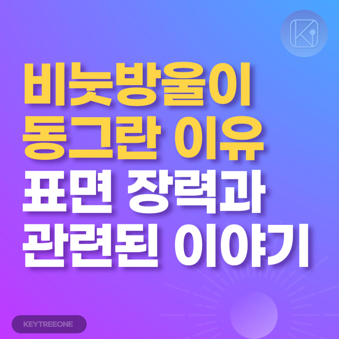 비눗방울이 동그란 이유_표면 장력과 관련된 이야기