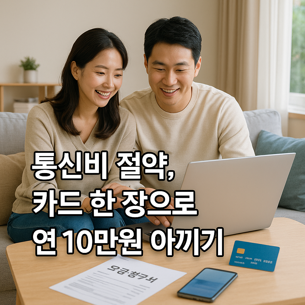카드 한 장으로 통신비 절약하는 부부