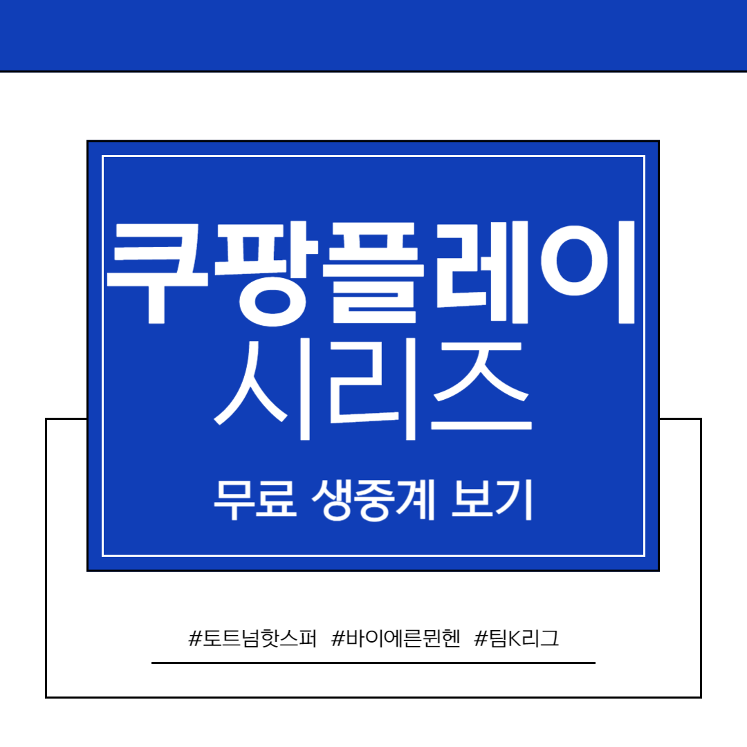 쿠팡플레이시리즈 토트넘