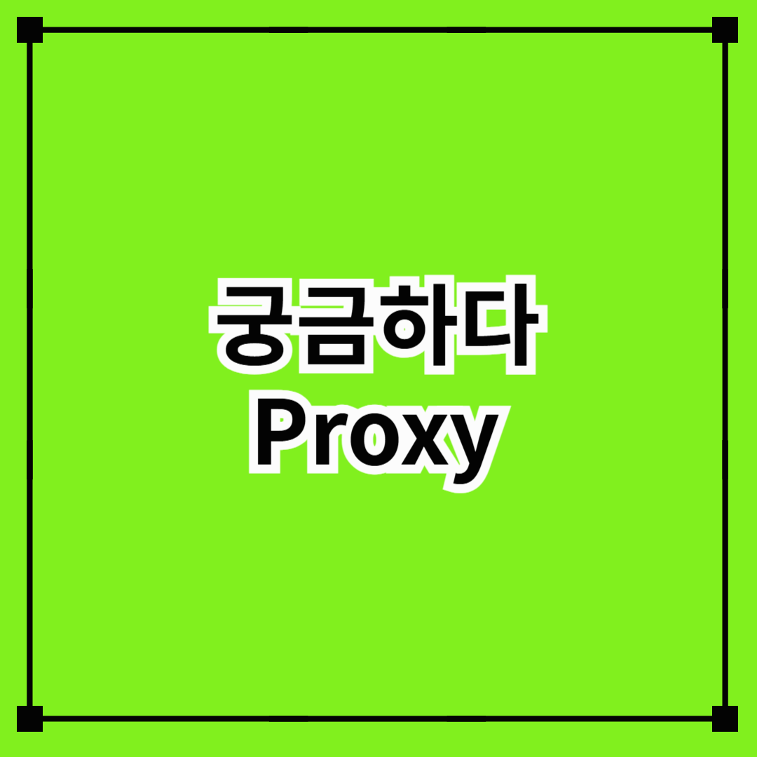 #19 Proxy의 개념과 역할
