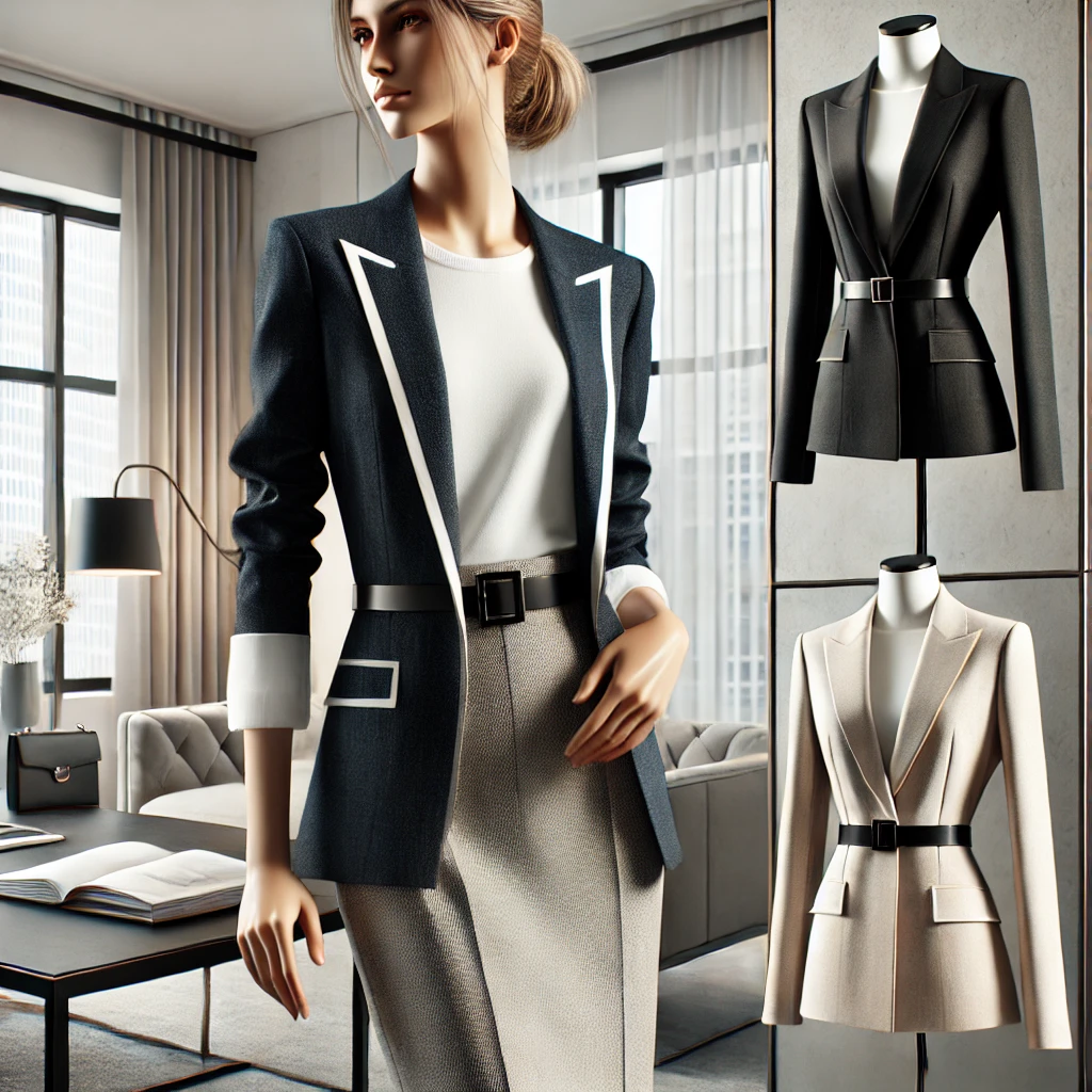 여성 정장으로 연출하는 세련된 오피스룩 관련 사진