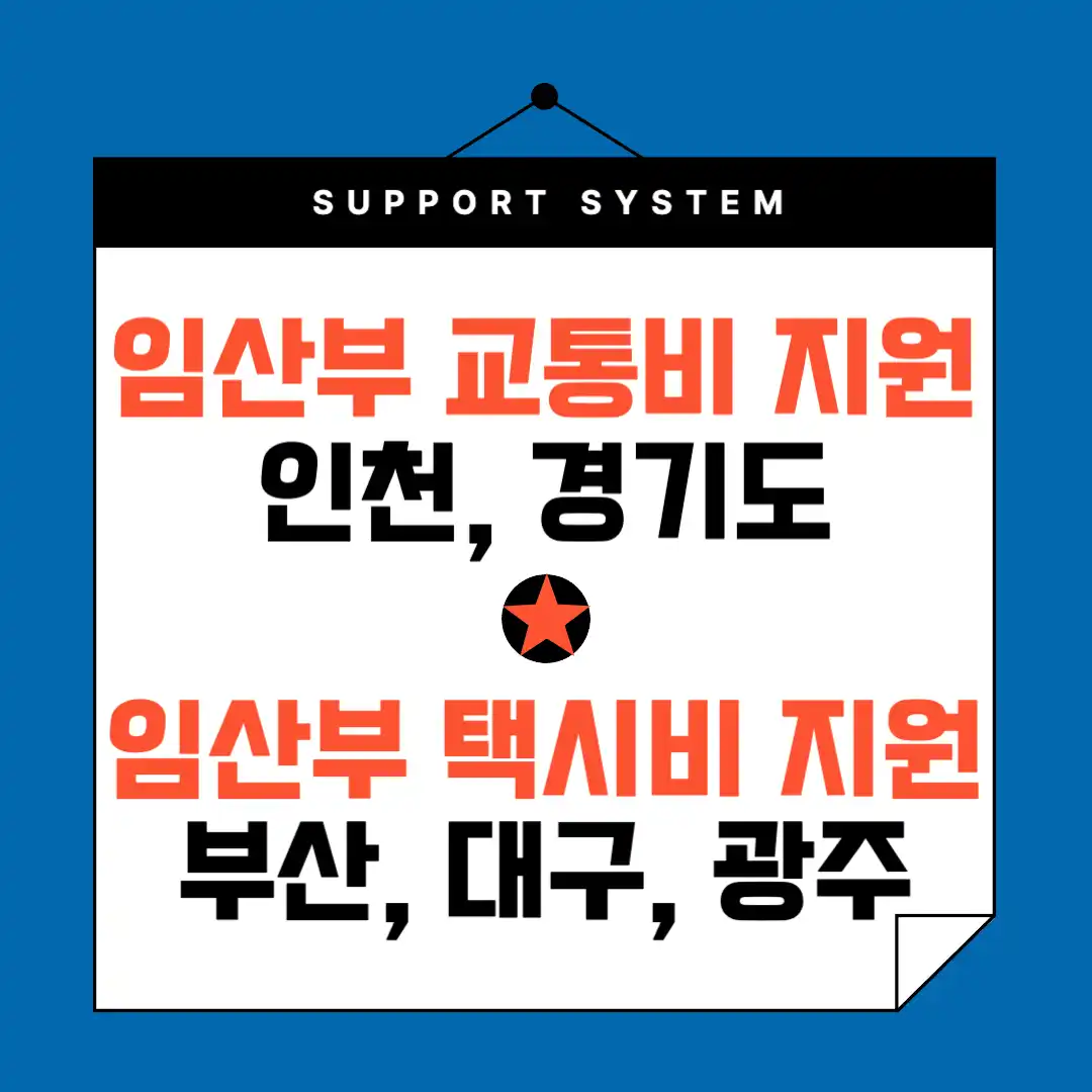 임산부 교통비 지원 인천 50만원, 경기도는 25년 임산부 교통비 100만원, 임산부 택시비 지원은 부산, 대구, 광주