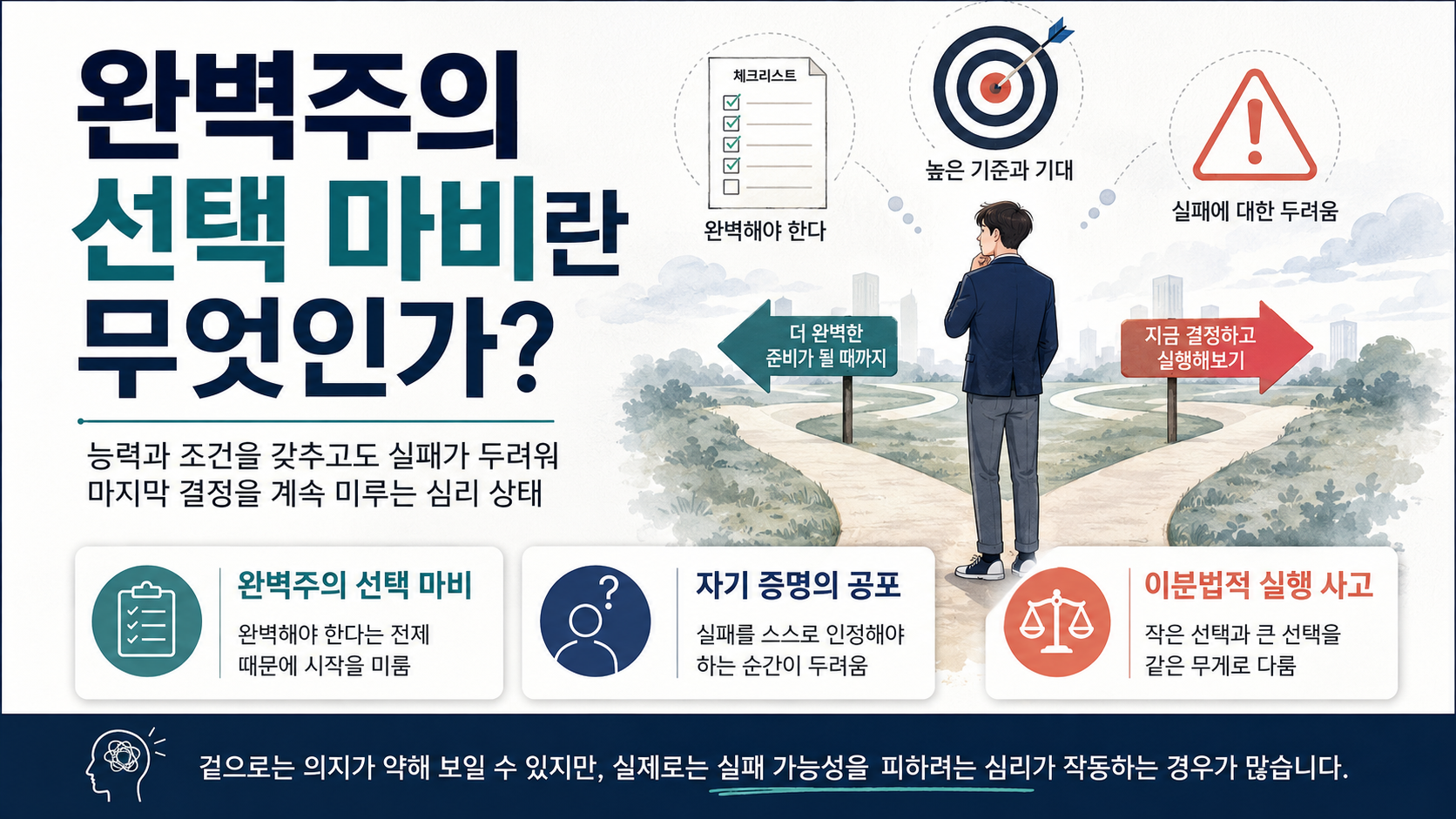 완벽주의 선택마비란?