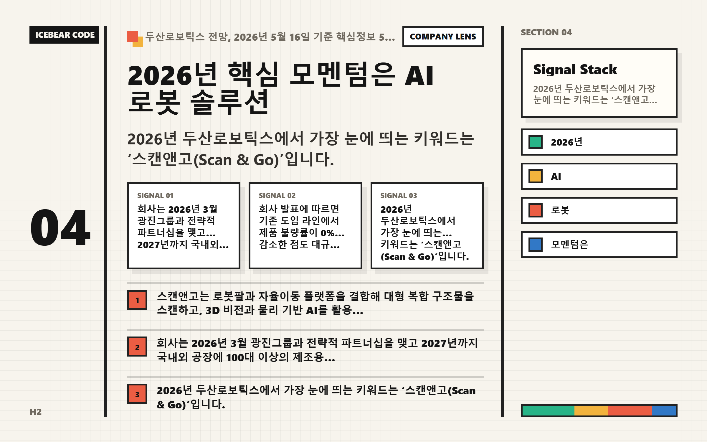 2026년 핵심 모멘텀은 ai 로봇 솔루션 설정 흐름 이미지