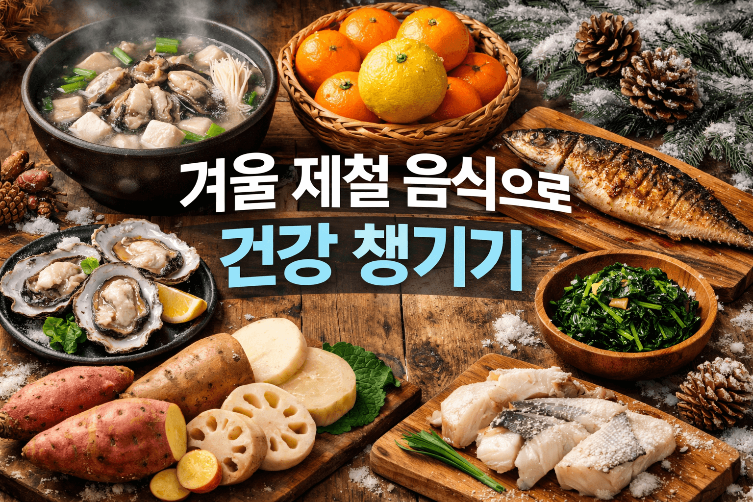 겨울 제철 음식, 면역력 높이고 감기 예방하는 건강 밥상
