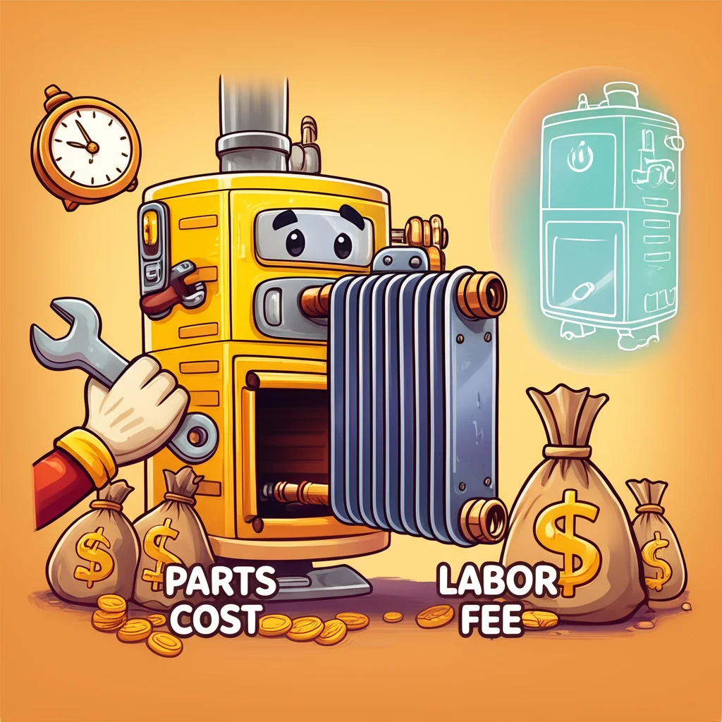 콘덴싱 보일러 열교환기 교체 비용 및..