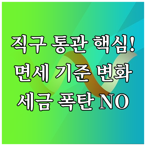 해외 직구 통관 면세 기준 목록통관 ..