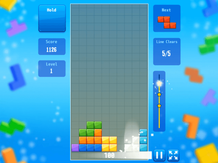 빈칸에-블록을-넣고-한줄을-제거하는-화면