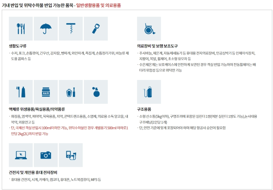 기내 우산 반입 여부 - 에어서울