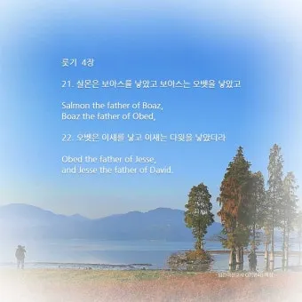 성경 룻기 4장 해설 보아스 룻 결혼 다윗 족보_16