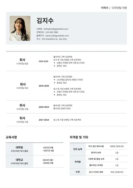 이력서