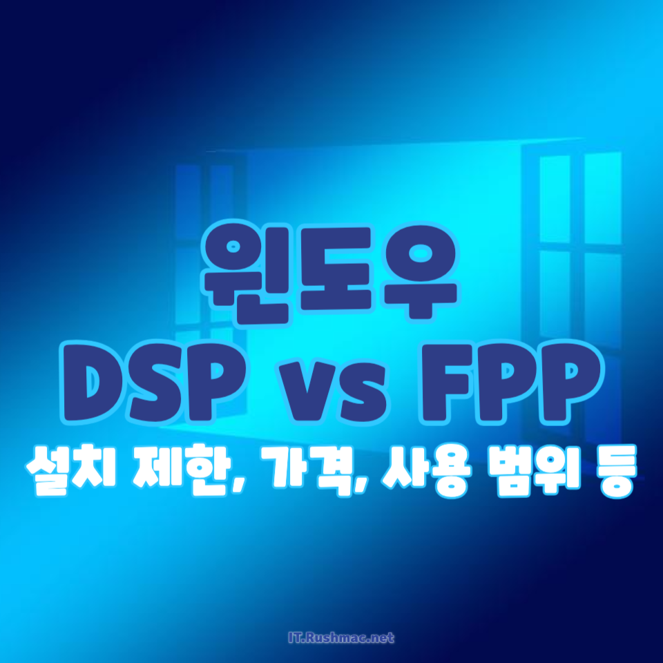 윈도우 DSP vs FPP