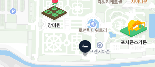 장미가든 인근 흡연실 지도 사진