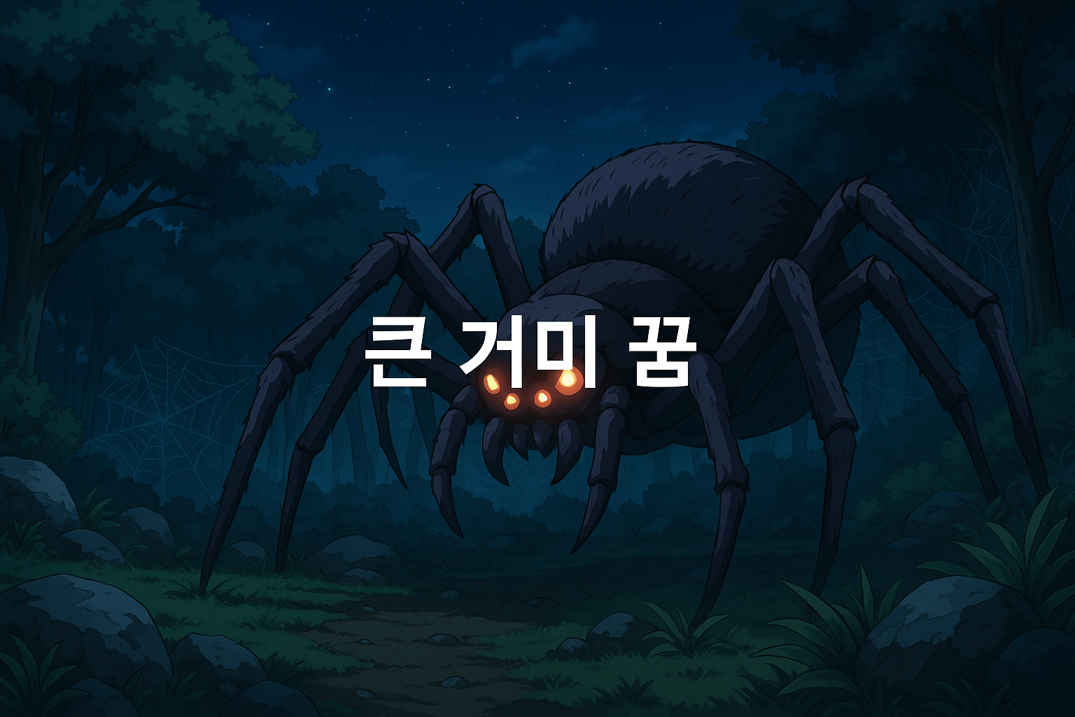 큰 거미 꿈