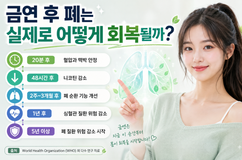 금연 후 폐는 실제로 어떻게 회복될까? 이미지사진
