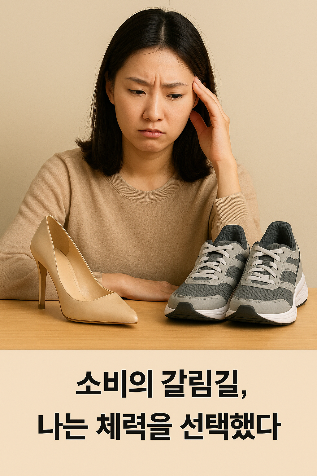 소비의 갈림길, 나는 체력을 선택햇다.