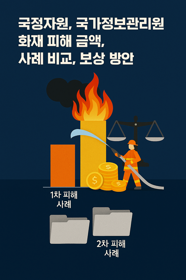 국정자원, 국가정보관리원 화재 피해 금액, 사례 비교, 보상 방안