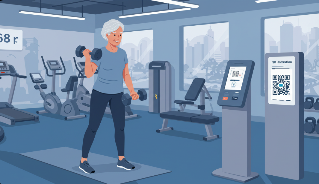 QR코드+어르신운동