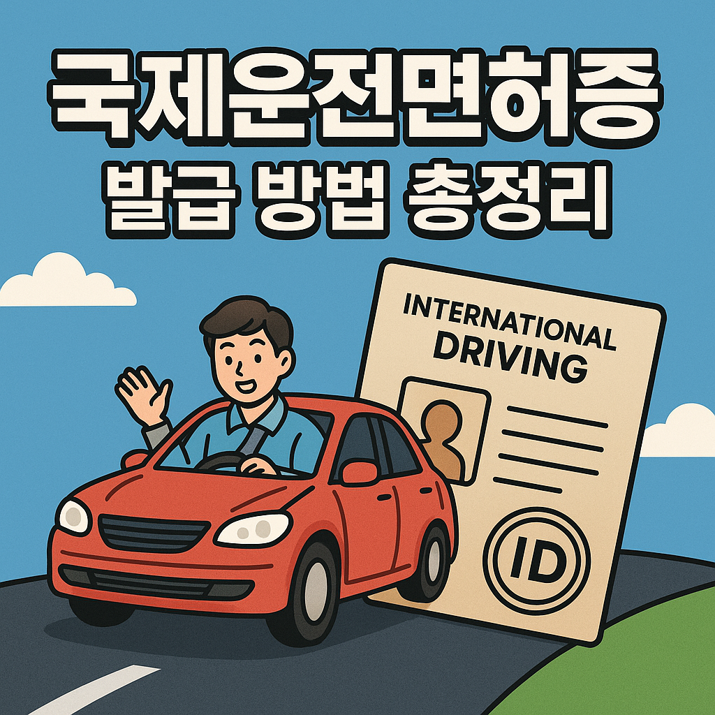 국제운전면허증 발급 방법(영문 운전면허증과 차이)