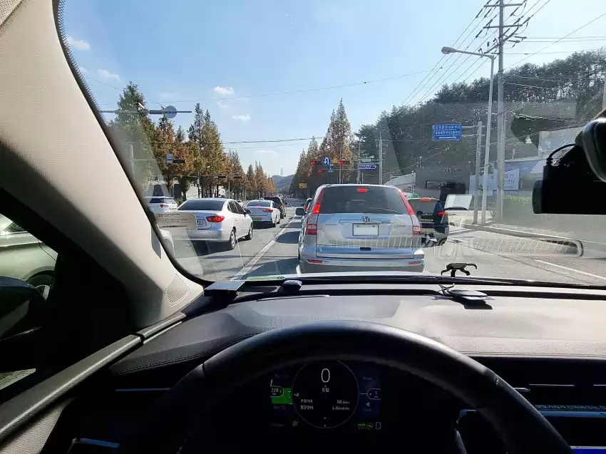 포항 시내 구간을 지나던 모습입니다.