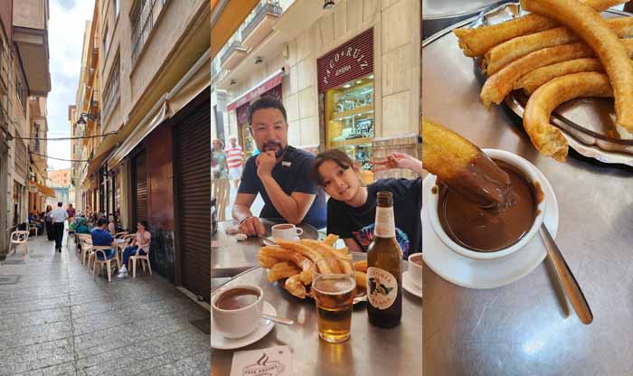 말라가 츄로스 맛집-카사 아란다 Casa Aranda 의 진한 초콜릿과 고소한 츄로스