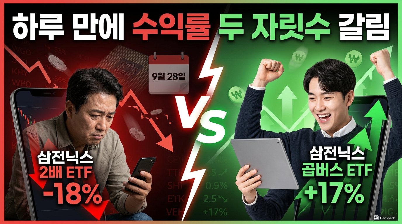 삼전닉스 2배 베팅 ETF, 레버리지와 곱버스의 극명한 운명