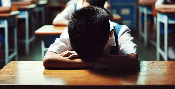 변화된 모습을 보이는 아이