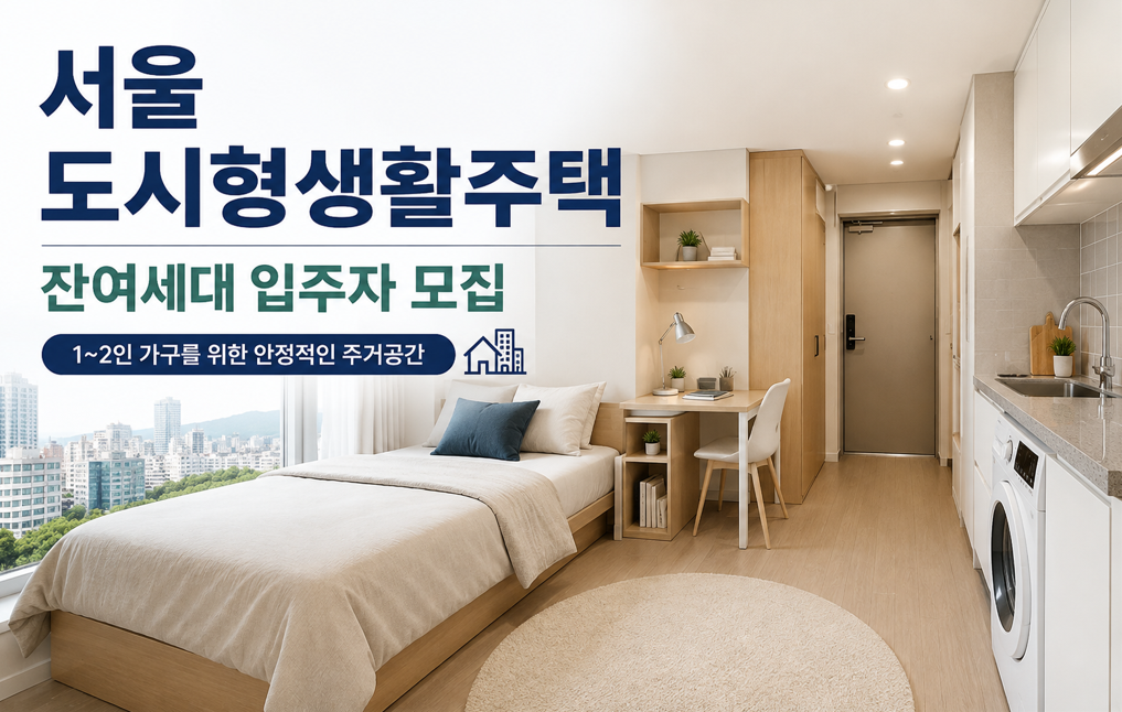 2026 서울 도시형생활주택 잔여세대 65호 모집|신청자격·보증금·월세 총정리