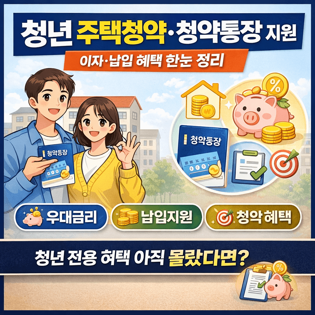청년 주택청약&middot;청약통장 지원 이자&middot;납입 혜택 -썸네일