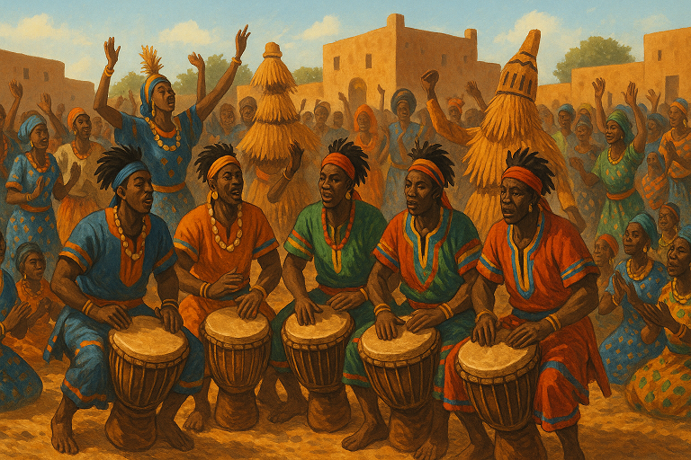 검은 땅의 열정과 리듬 차드의 은다자 페스티벌 (전통북,공연예술,지역결속)