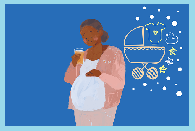 임산부-일러스트