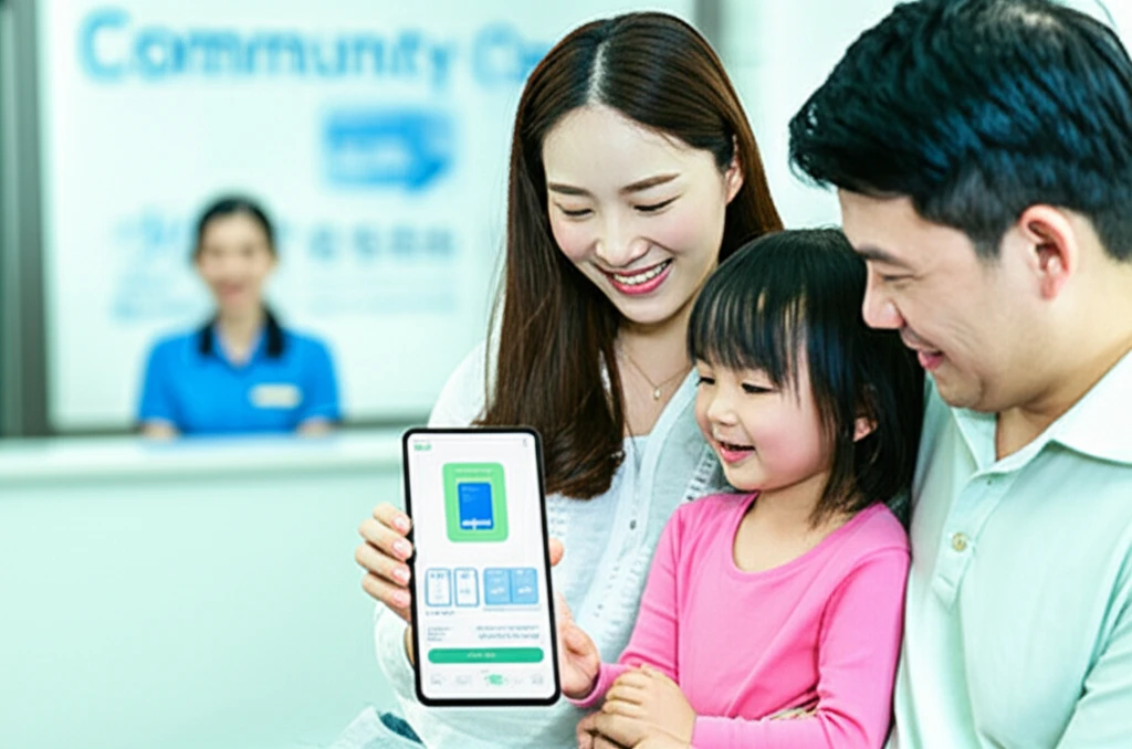 주민센터 방문으로 신청하는 다문화가족..