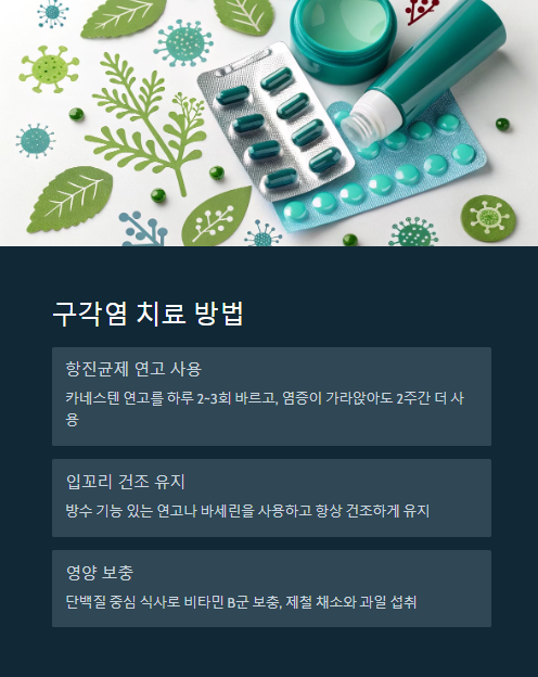 구각염 치료 방법