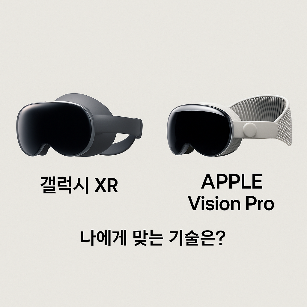 “갤럭시 XR과 애플 Vision Pro – 조용한 선택 앞의 비교”