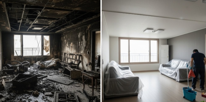 김해 화재 청소 전문