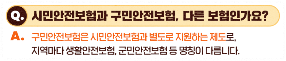 우리동네 무료보험 시민안전보험 혜택