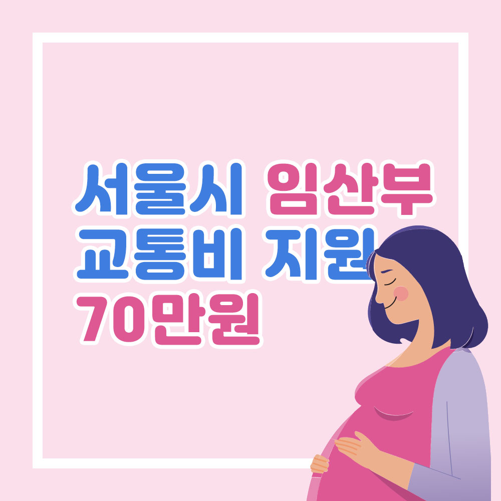 서울시 임산부 교통비 지원 70만원 신청방법
